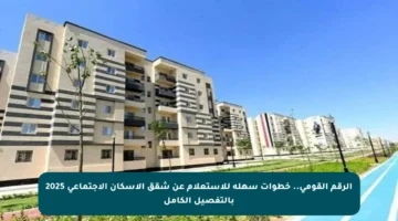 الرقم القومي.. خطوات سهلة للاستعلام عن شقق الإسكان الاجتماعي 2025 بالتفصيل الكامل